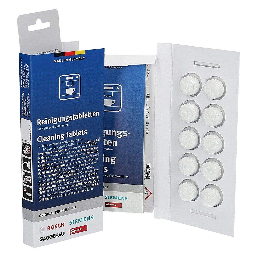 Pastilles nettoyantes pour machine à café (10pcs) d'origine Siemens 00312295 / 00311970