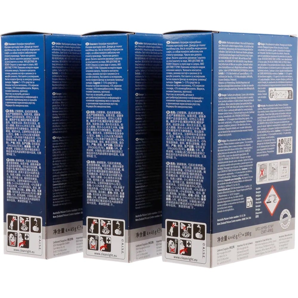 Nettoyant pour lave-vaisselle Bosch 00312257 (12x45g)