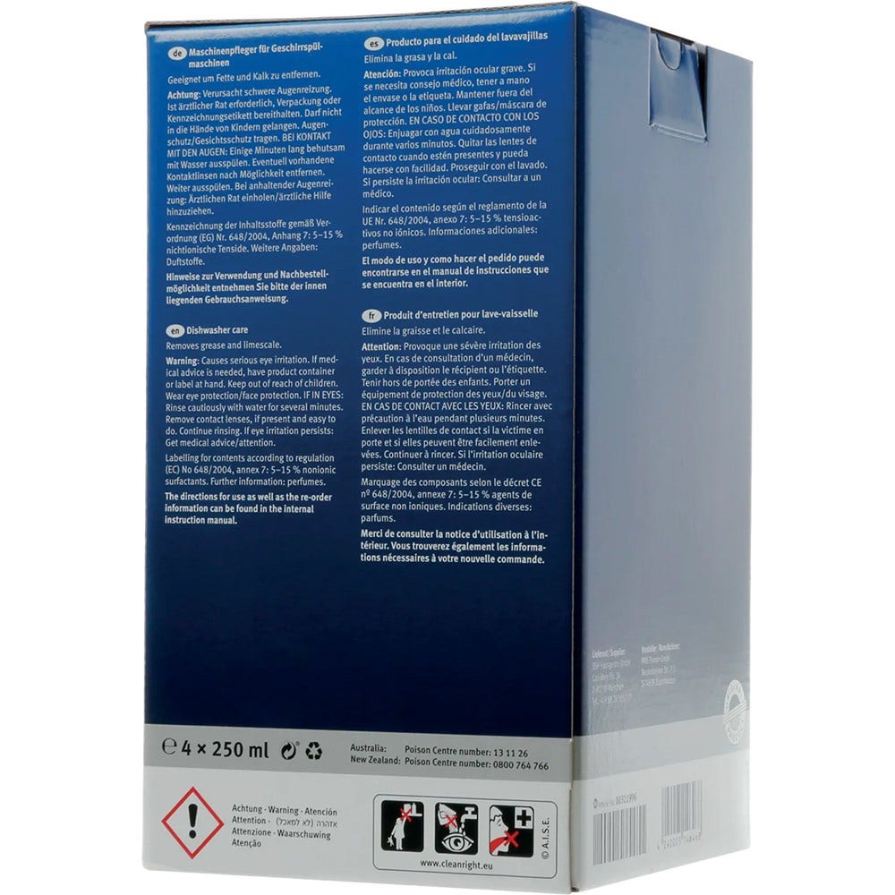 Nettoyant Lave-vaisselle Neff 00312362 (4x250 ml)