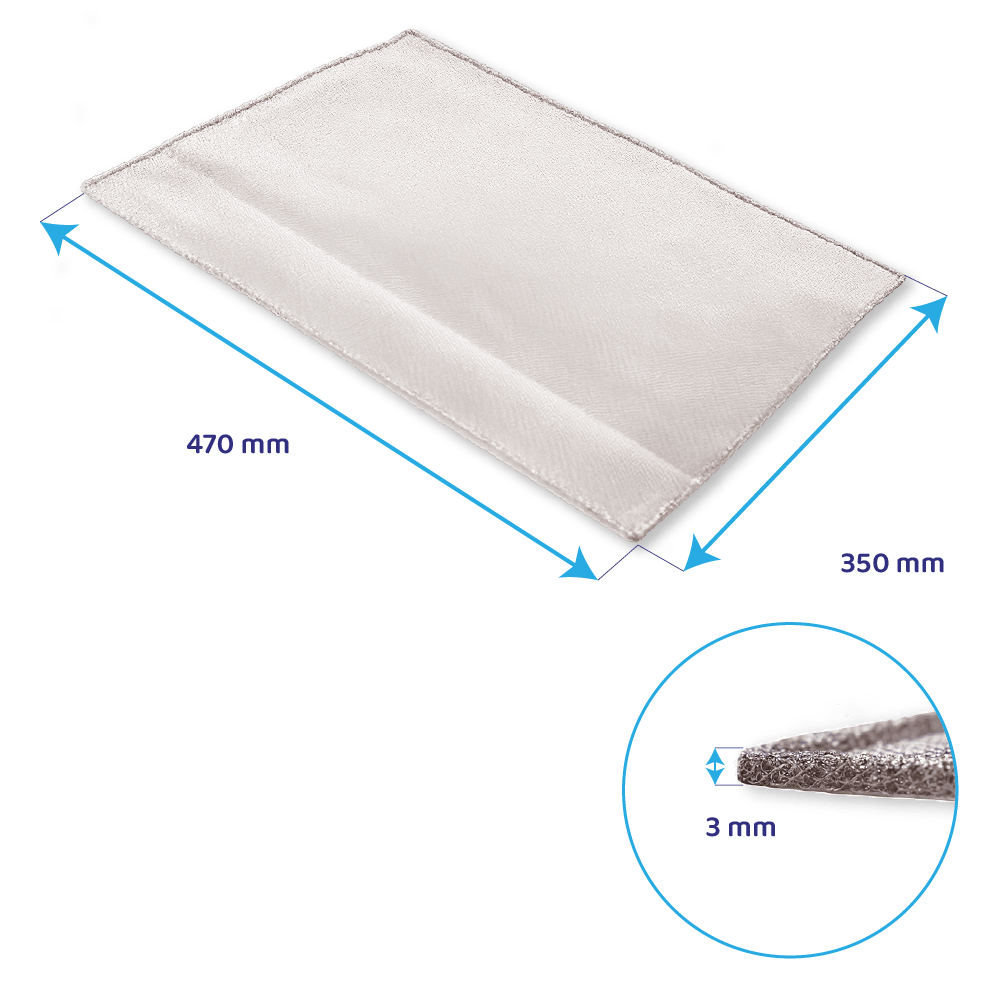Filtre à graisse en métal 470x350mm d'origine CATA pour F-2060 / F-2260