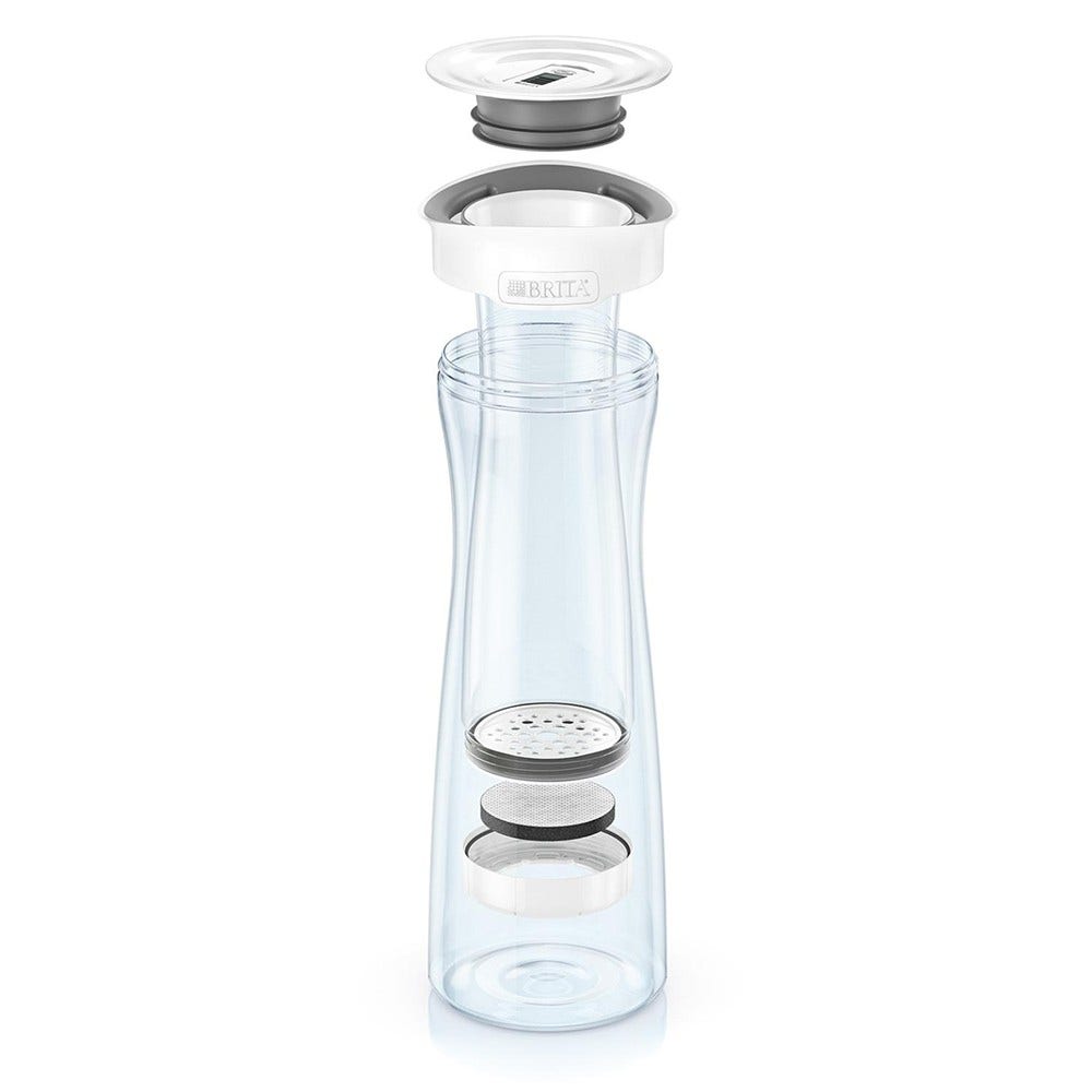 BRITA Bouteille filtrante Fill&Serve Mind + 4 filtres Microdisc (filtre aussi les PFAS)