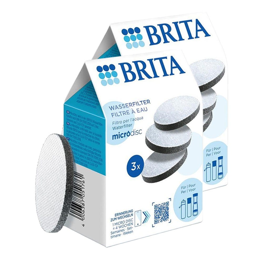BRITA lot de 6 filtres à eau MicroDisc (filtre aussi les PFAS)