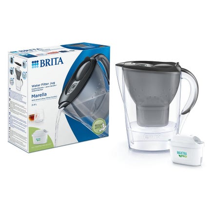 Carafe filtrante BRITA Marella Grise + cartouche filtrante MAXTRA PRO 1051121