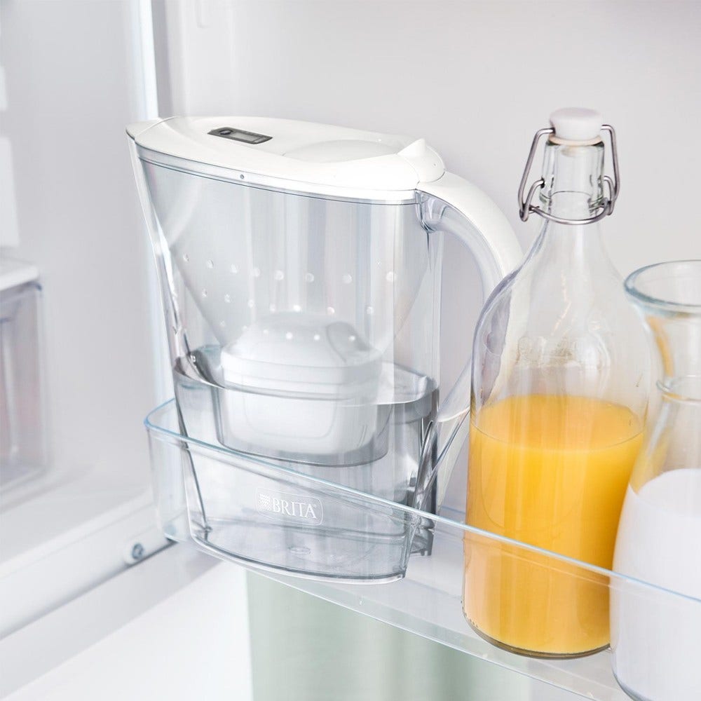 BRITA Carafe filtrante 3.5L Marella XL Blanche + cartouche filtrante MAXTRA PRO
