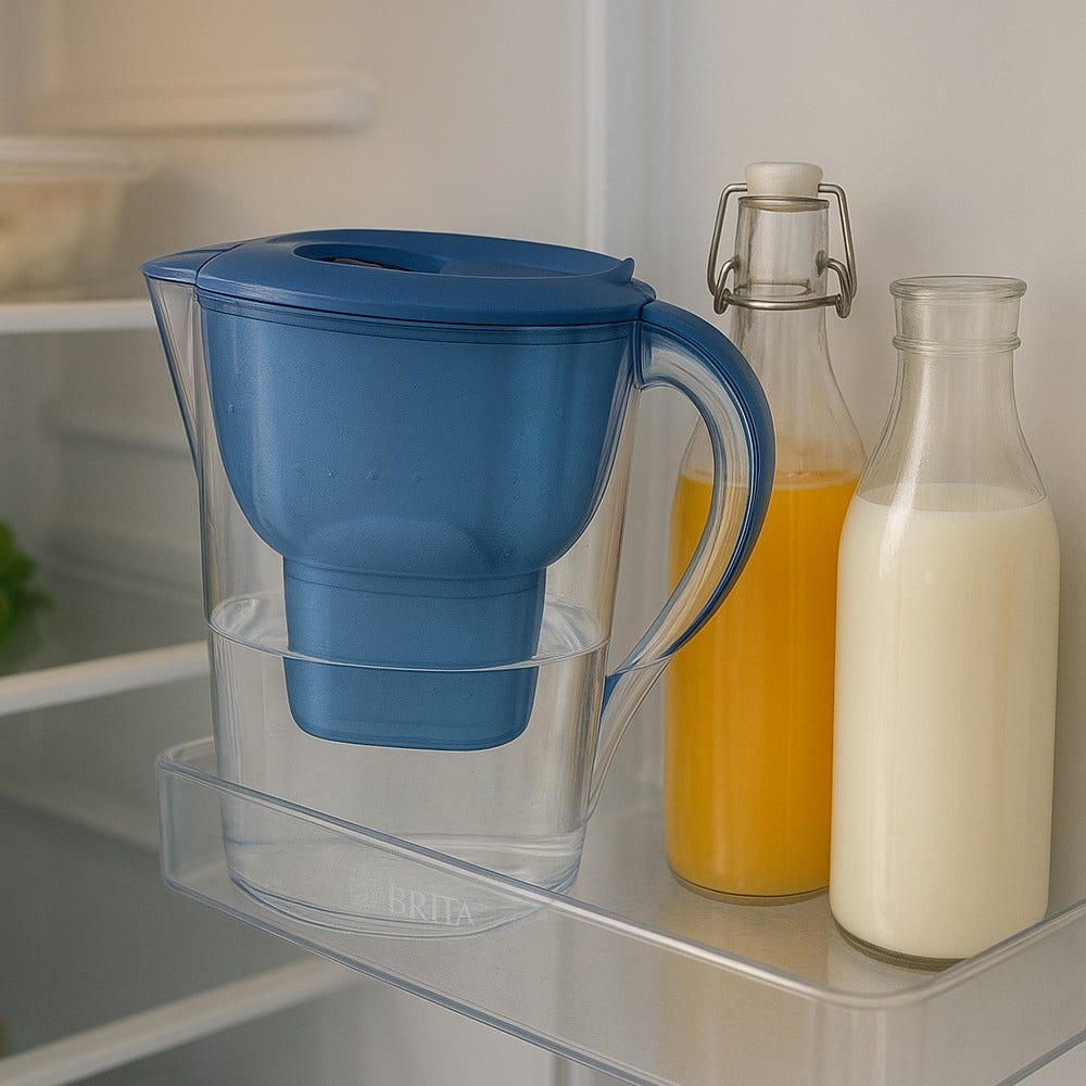 BRITA Carafe filtrante 3.5L Marella XL Bleue + cartouche filtrante MAXTRA