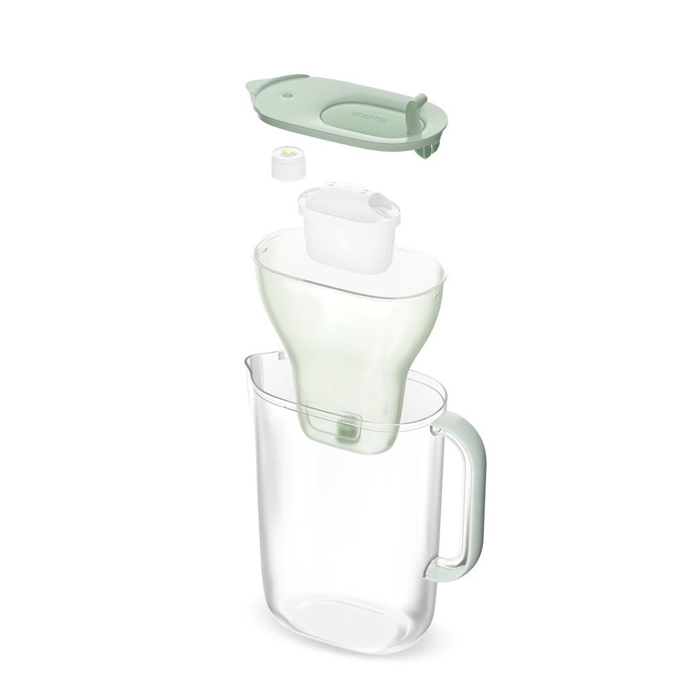 BRITA Carafe filtrante 2.4L Style Eco Vert Poudré  + cartouche filtrante MAXTRA PRO