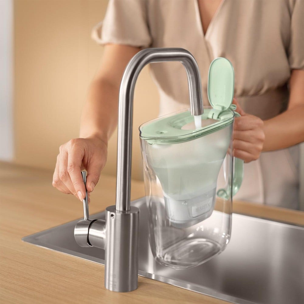BRITA Carafe filtrante 2.4L Style Eco Vert Poudré  + cartouche filtrante MAXTRA PRO