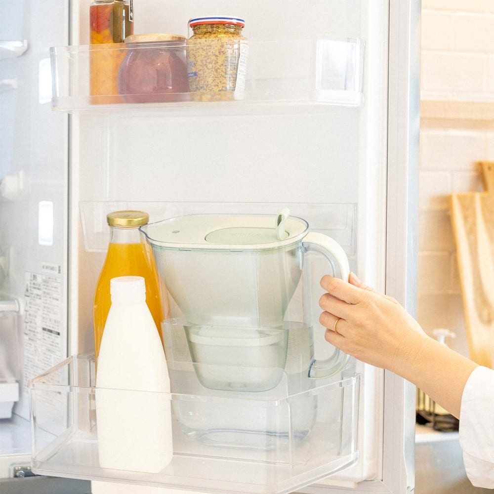 BRITA Carafe filtrante 2.4L Style Eco Bleu Poudré + Cartouche filtrante MAXTRA PRO