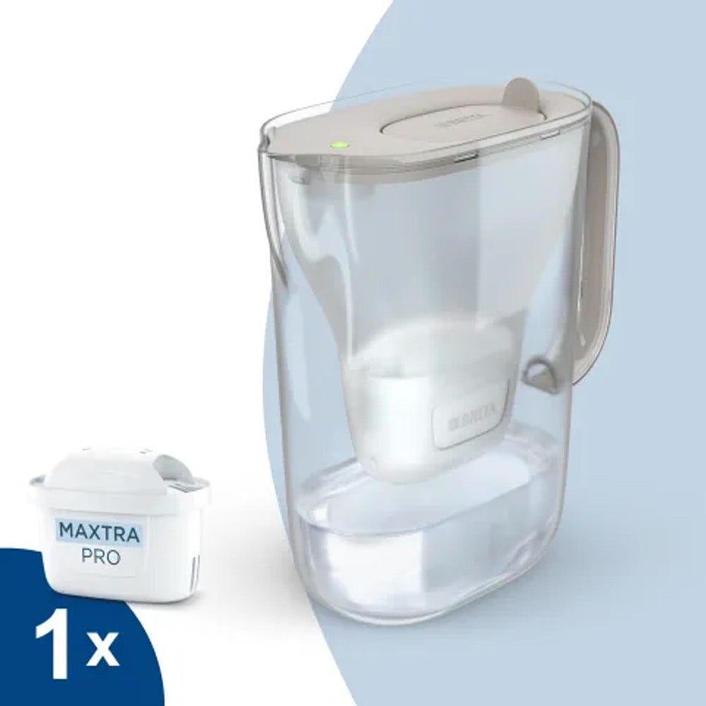 BRITA Carafe filtrante 2.4L Style Essential Sable  + cartouche filtrante MAXTRA PRO