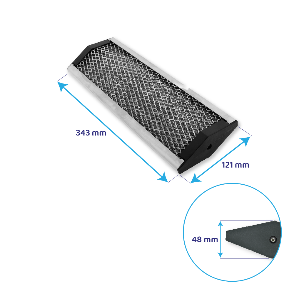 Filtre à graisse en métal 343x121mm d'origine Gaggenau 11012324