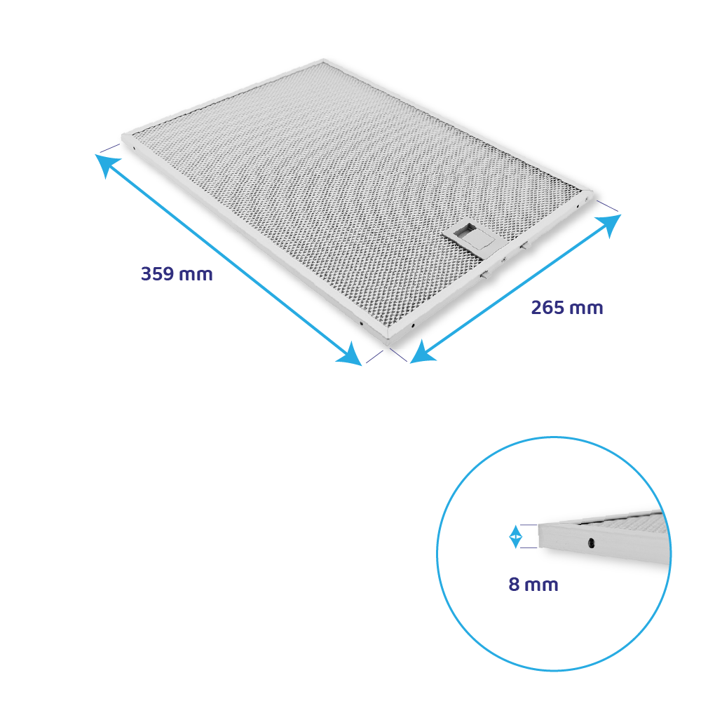 Pack Siemens LC97BHP50 – 1x filtre à charbon et 2x filtre métallique
