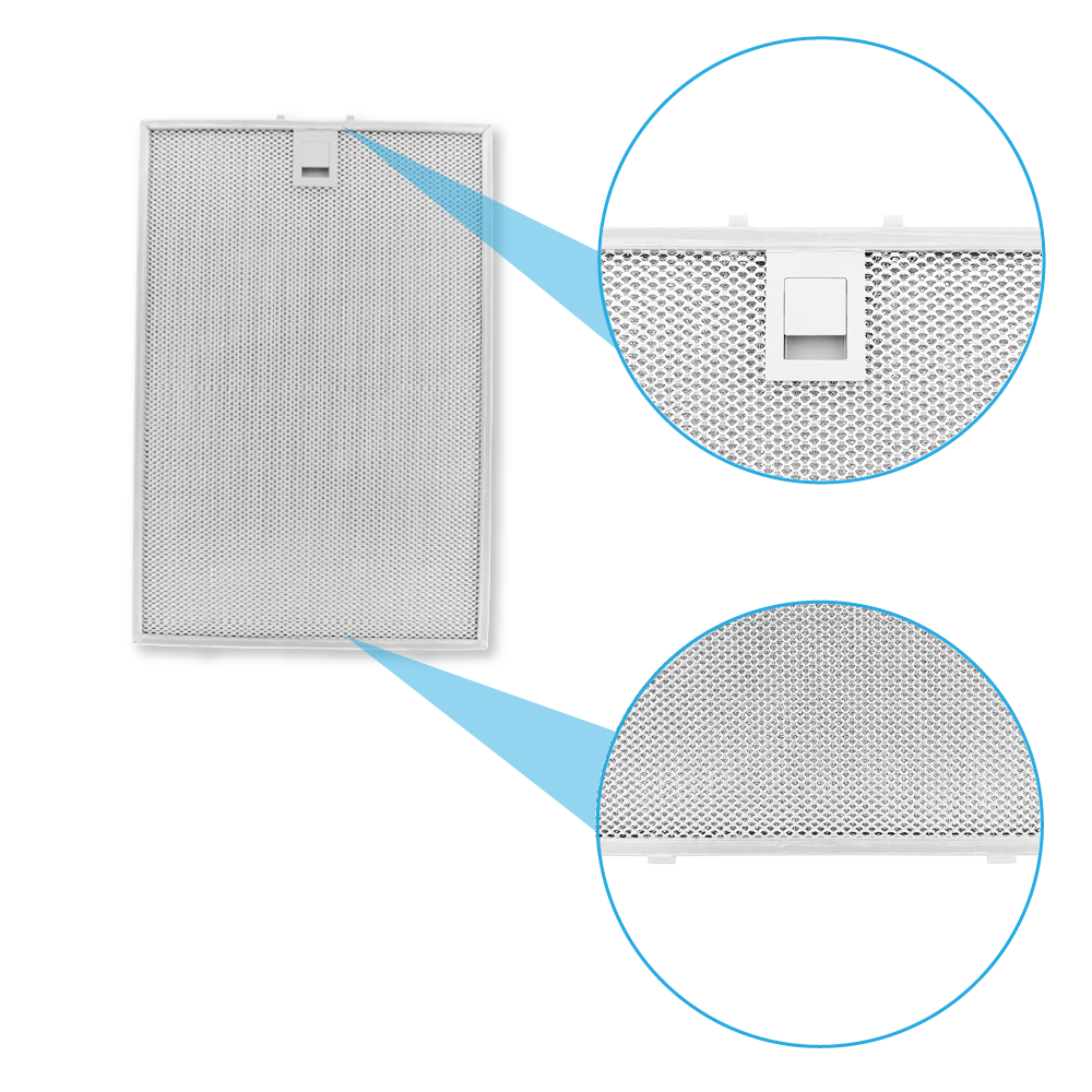 Filtre à graisse en métal 397x367mm d'origine Gaggenau AW290110/01