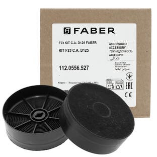 Filtre à charbon (2pcs) d’origine Faber pour ILMA… / FLEXA… / INKA… / F23 / D125