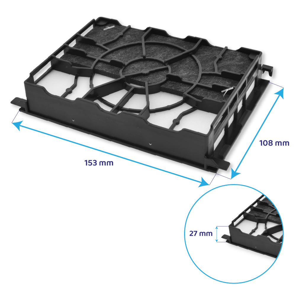 Filtre de protection moteur pour aspirateur Siemens VSP3SIL66M