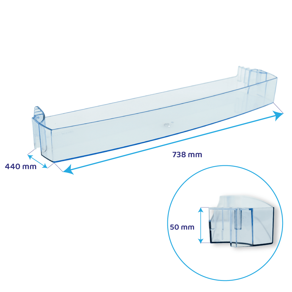 Compartiment à Bouteilles pour Réfrigérateur Küppersbusch 738x440mm 2246113100
