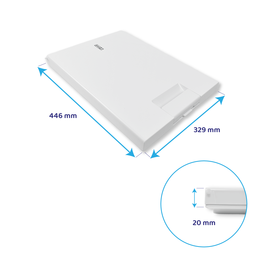 Porte de freezer d’origine Faure 446x329mm