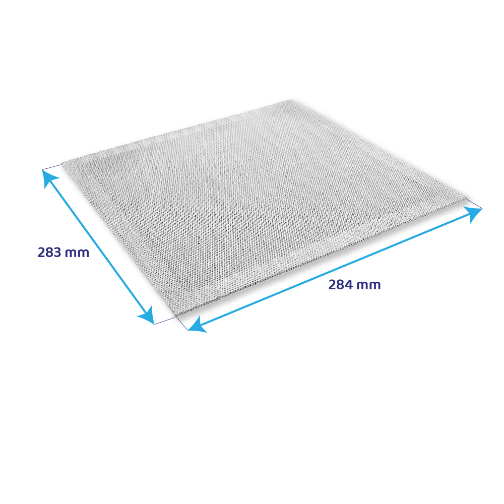Filtre à graisse en métal (2pcs) 284x283mm d'origine Bosch 298619 / 00298619