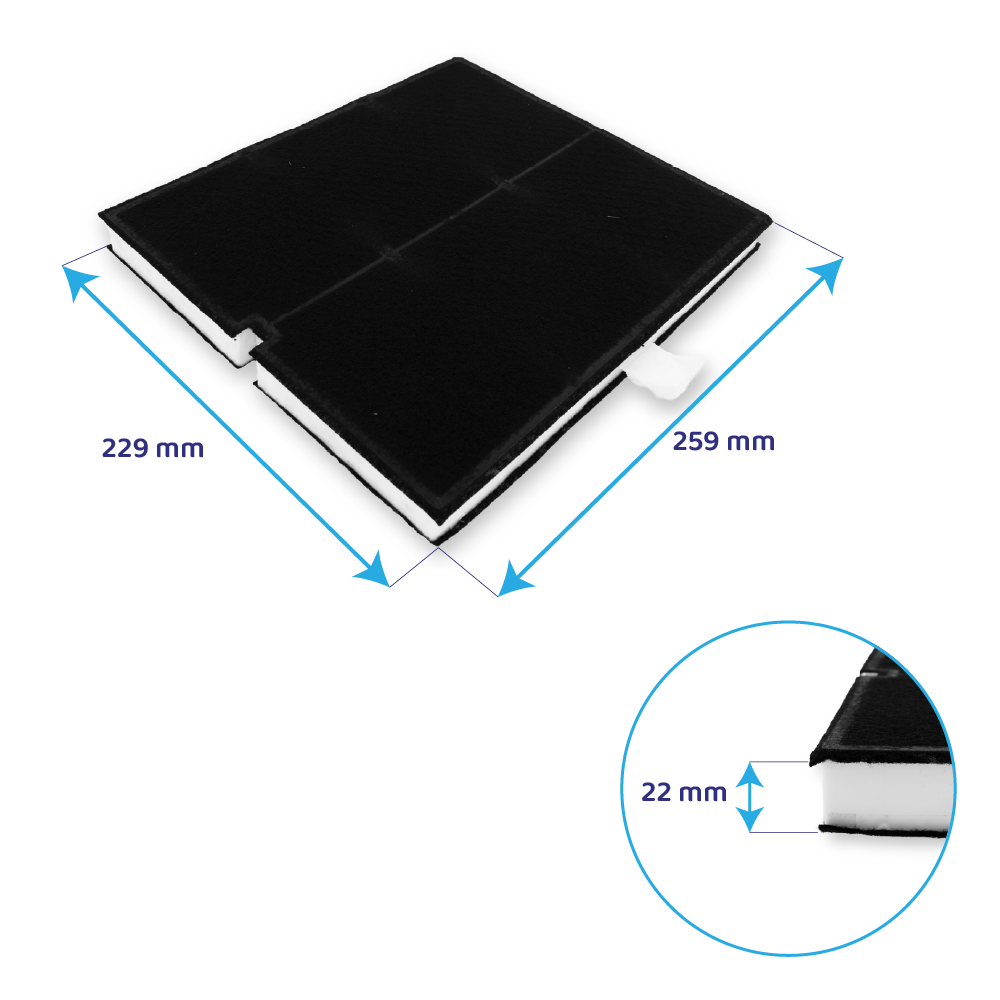Filtre à charbon d'origine Bosch DHZ5136 / DHZ5205 / 00361047
