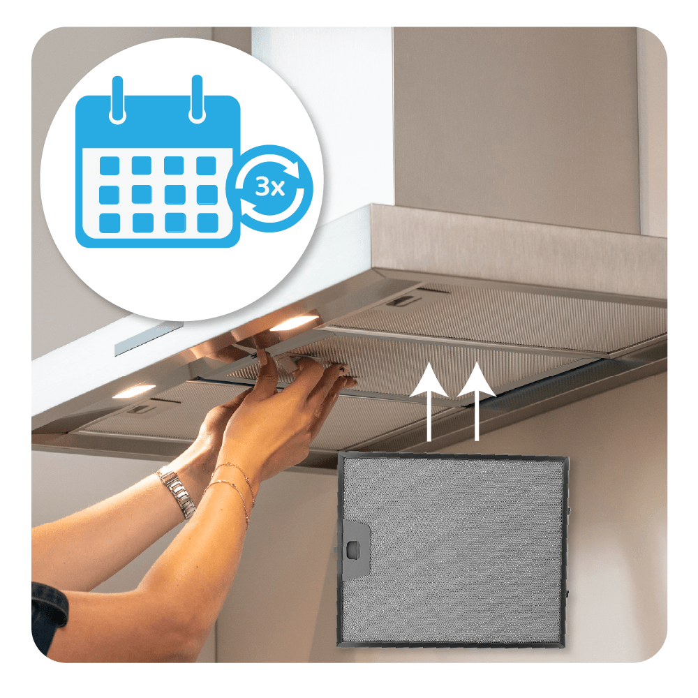 Filtre à graisse en métal 300x253mm d'origine SMEG 073410667