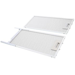 Filtre à graisse en métal (2pcs) 377x183mm d'origine Zanussi pour ZHP92350XA / ZHP92370XA