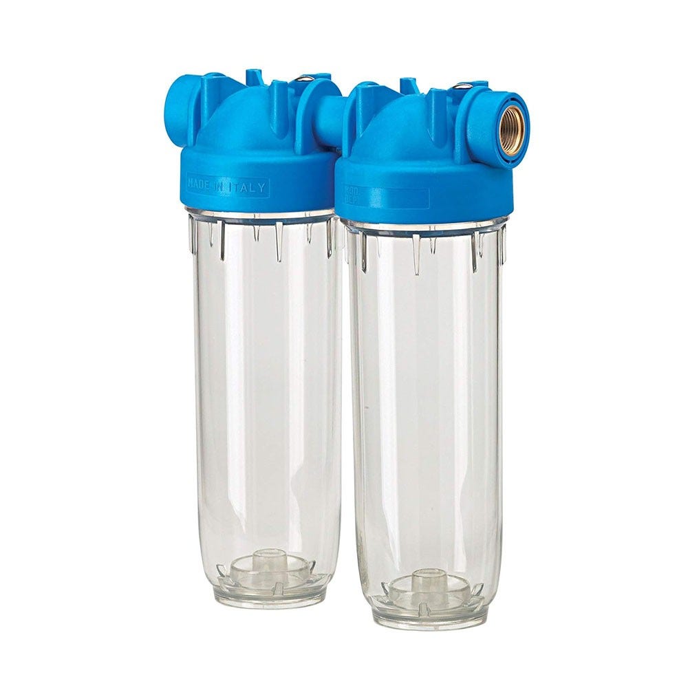 Boîtier de filtre double Purway DP 10 Duo 3/4 OT TS 