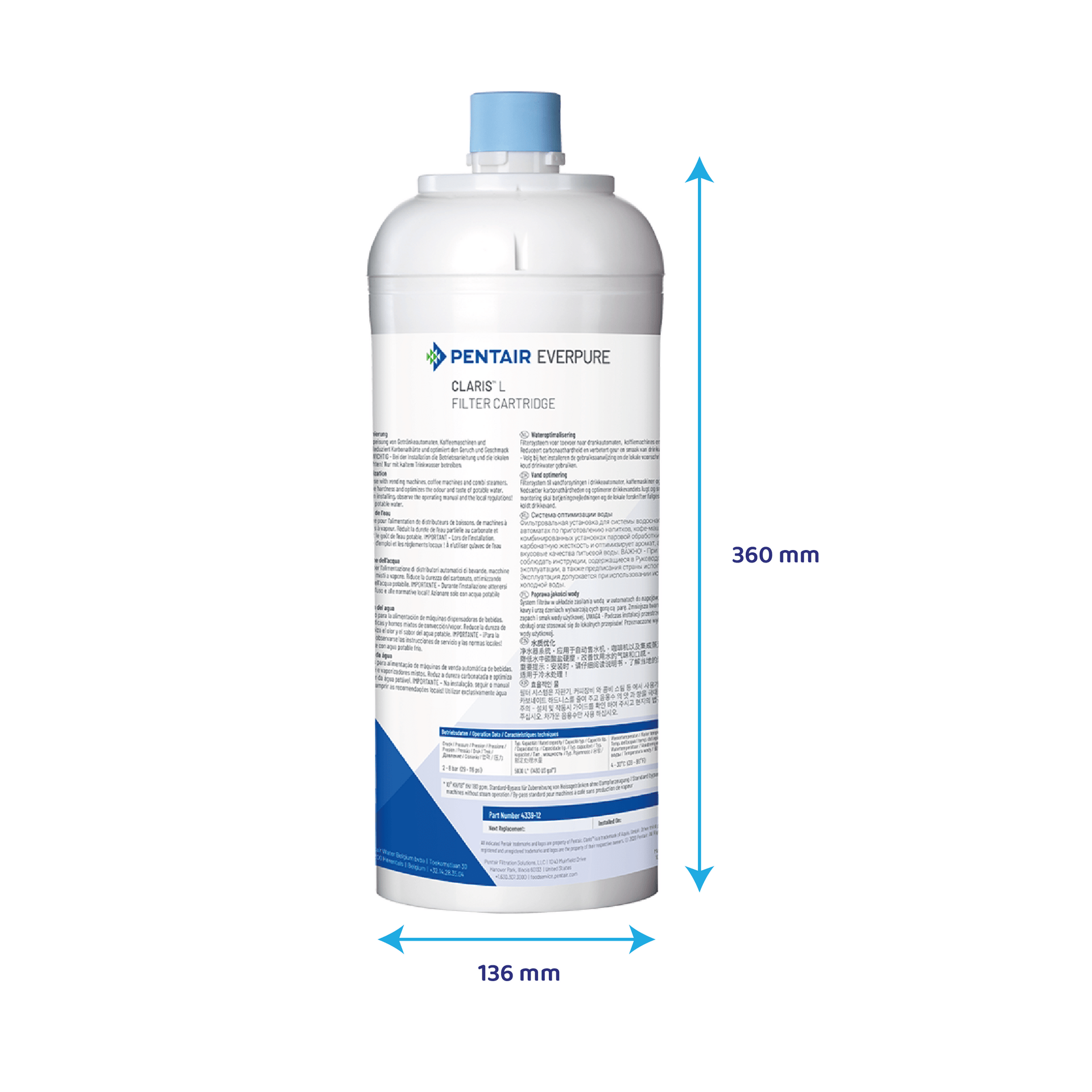 Everpure Claris L Large 4339-12 Cartouche Filtrante