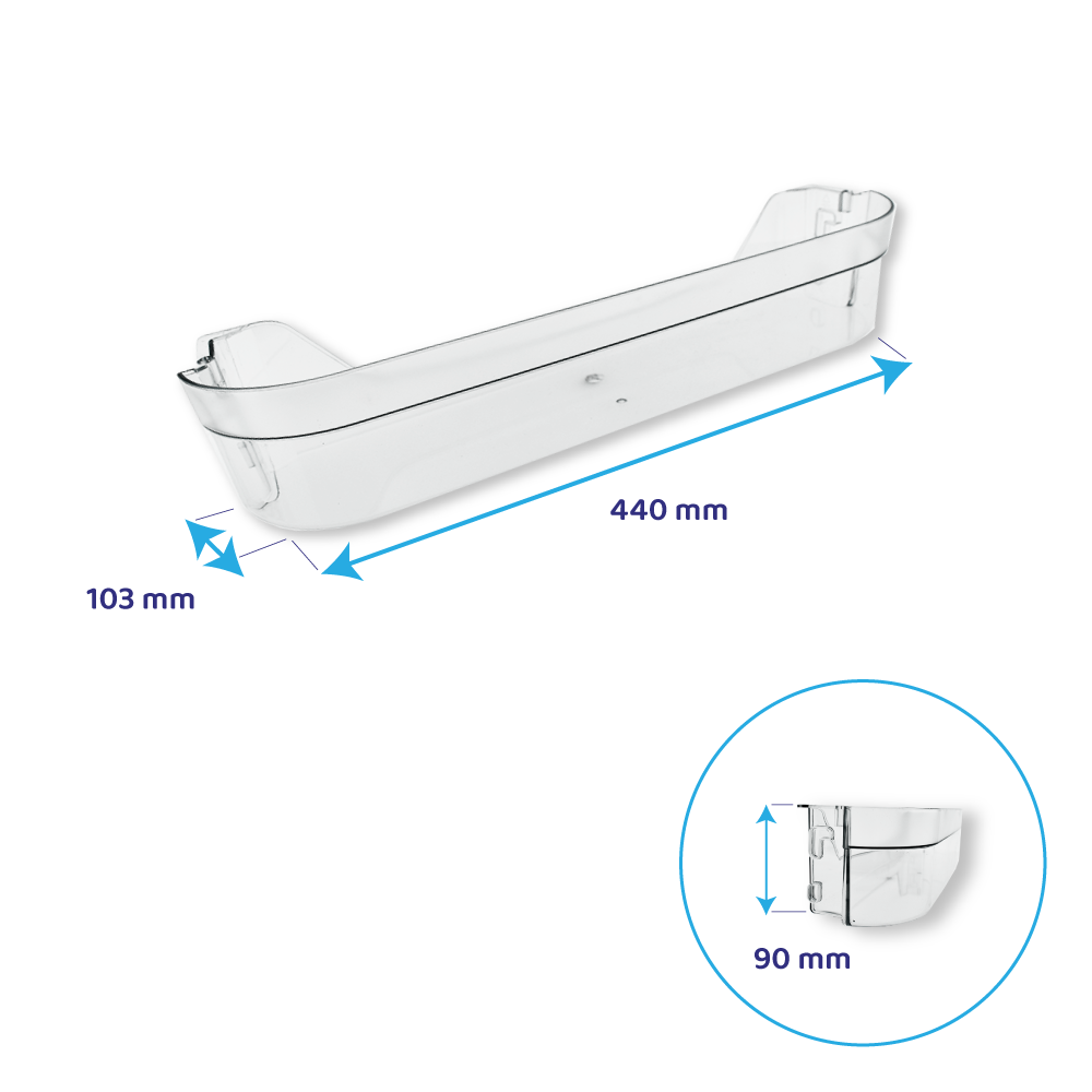 Balconnet porte bouteille d’origine ETNA 440x103mm 46303