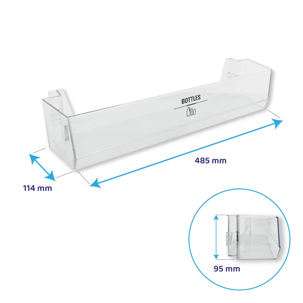 Balconnet central d’origine Hotpoint-Ariston 485x114x95mm