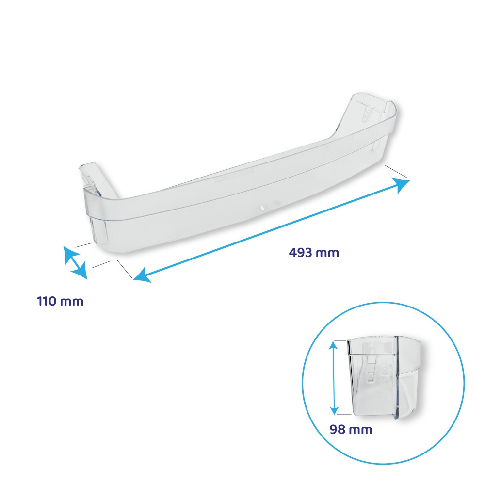 Balconnet porte bouteilles d’origine Privileg 493x110mm / 481241829927
