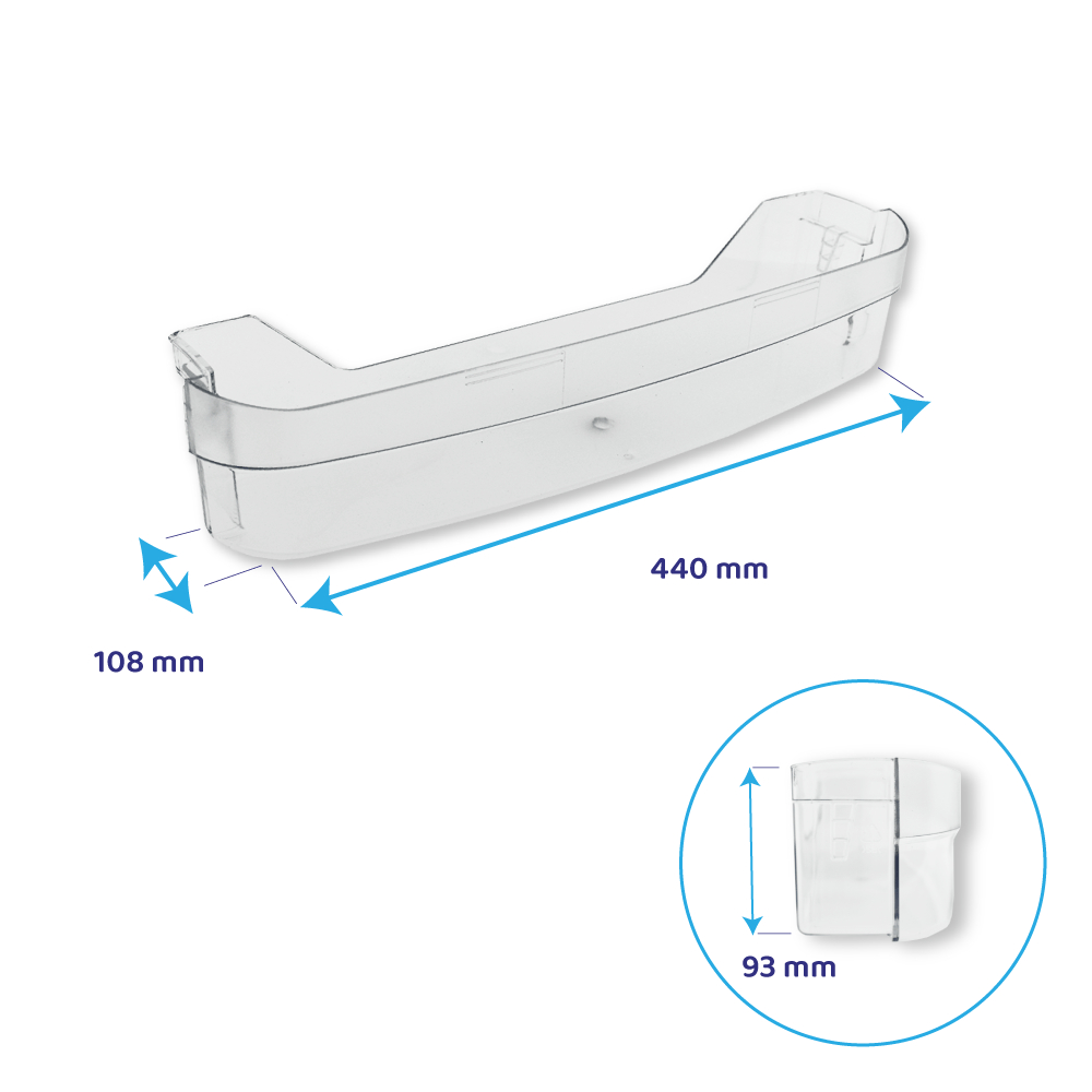 Balconnet porte bouteille d’origine Laden 440x108x93mm