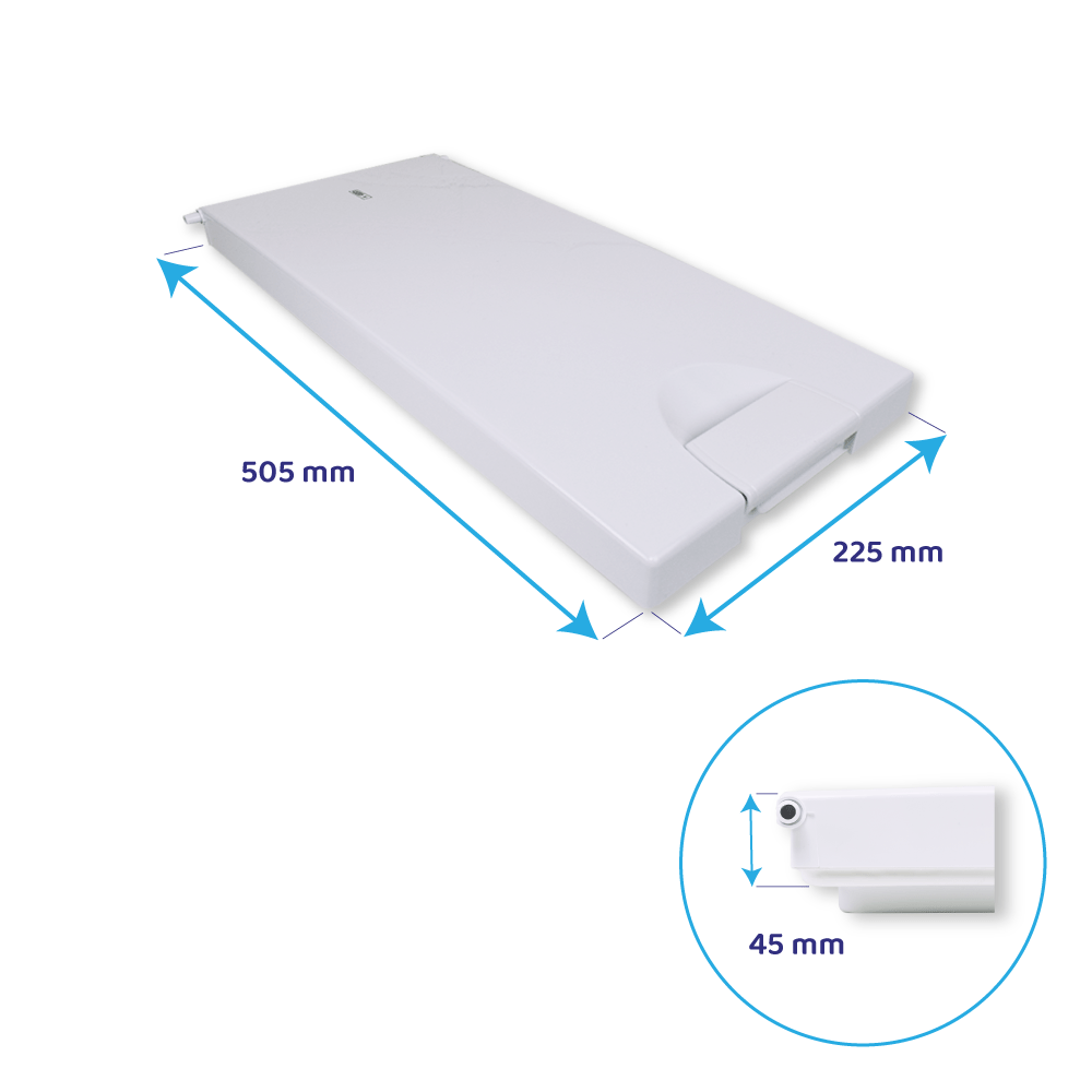 Porte de freezer d’origine Bosch 505x225x45mm