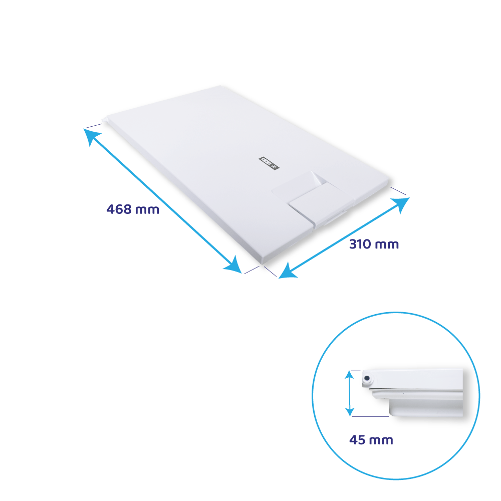 Porte de freezer d’origine KitchenAid 468x310mm / 481244079243