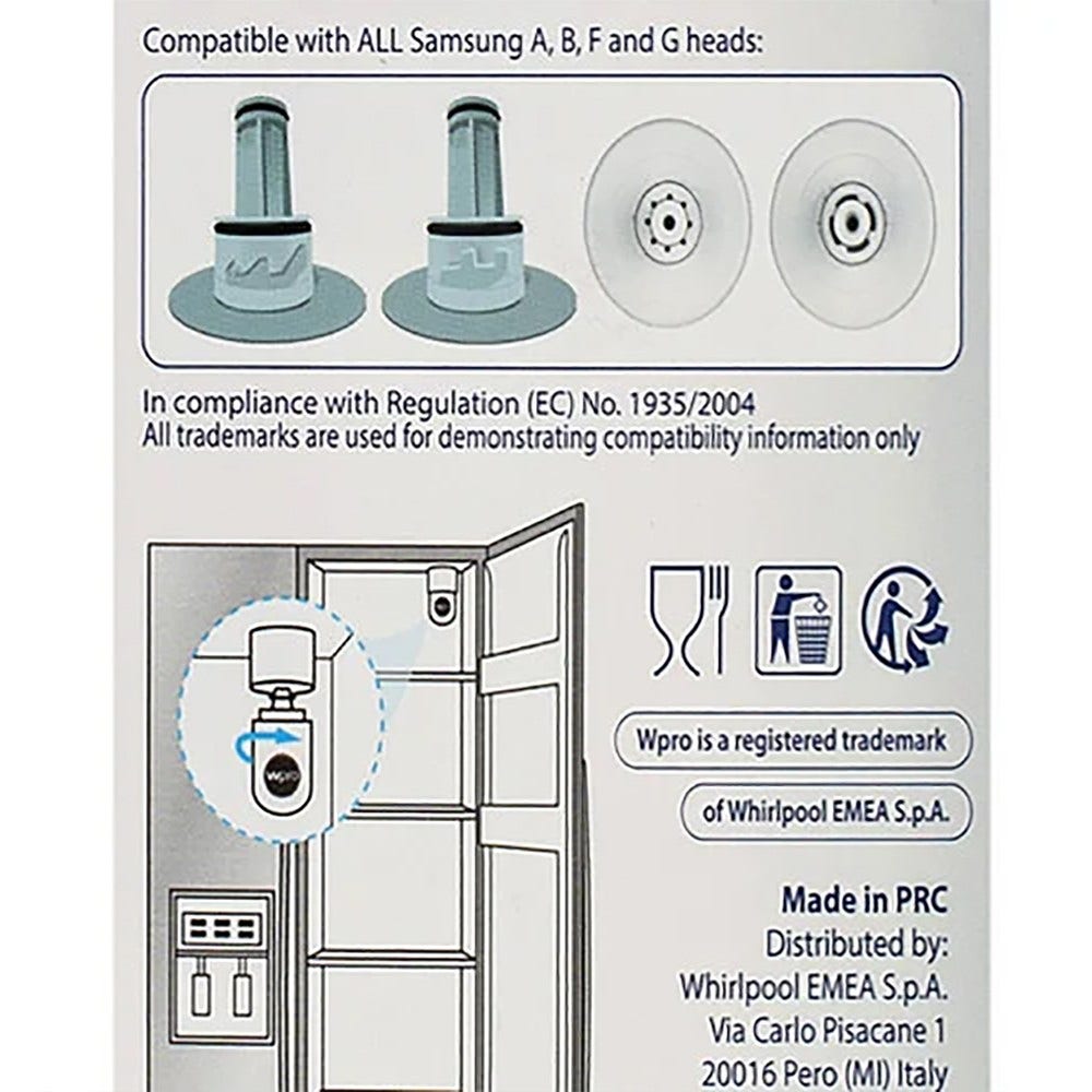 Filtre frigo WPRO APP100 pour Samsung