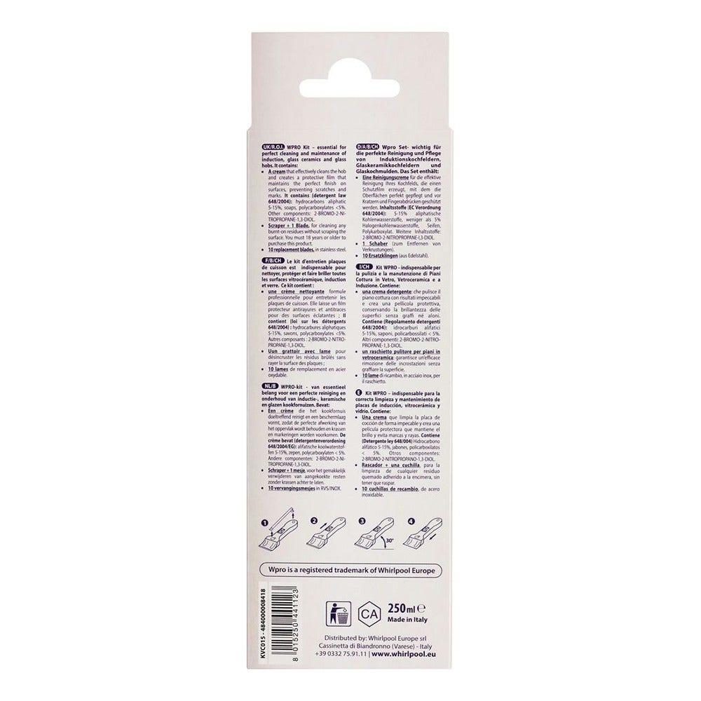 Kit d'entretien plaque de cuisson WPRO 484000008418