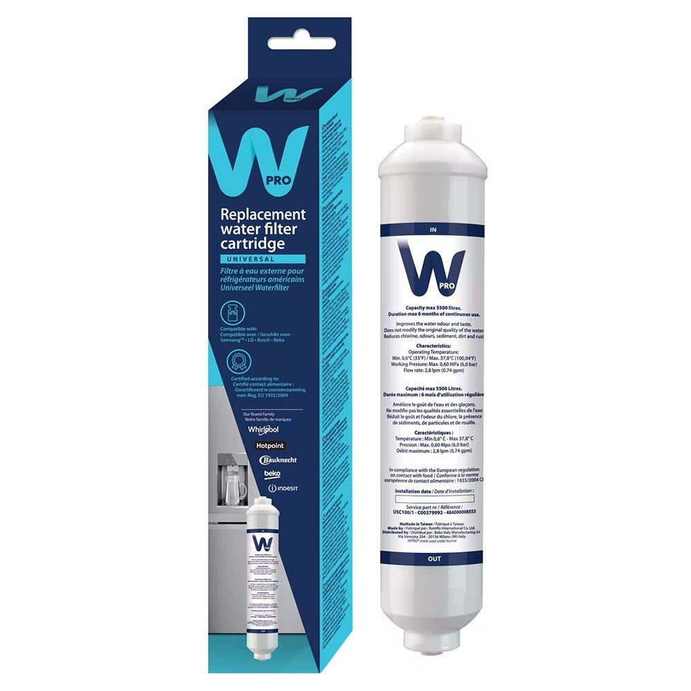 Filtre frigo d'origine WPRO USC100