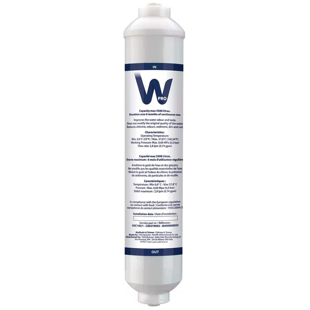 Filtre frigo d'origine WPRO USC100
