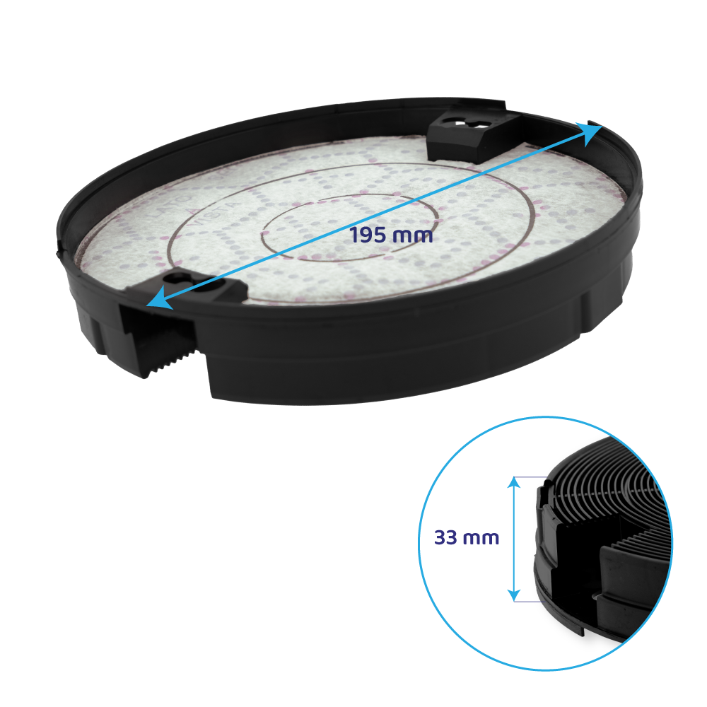 Filtre à charbon d'origine Ignis AMC912 / 484000008572