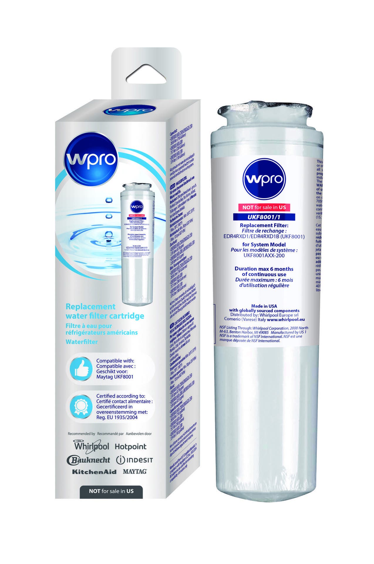 Filtre frigo d'origine Whirlpool UKF8001/1