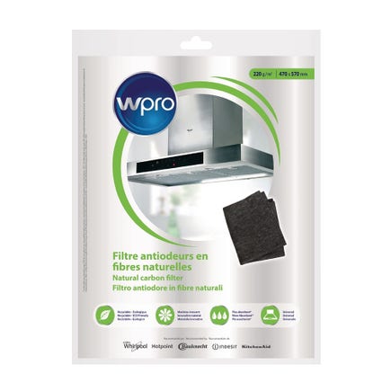 Filtre à charbon en fibres naturelles WPRO NCF201 / 484000008650