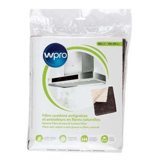 Filtre à charbon et graisse en fibres naturelles WPRO NCF351 / 484000008652