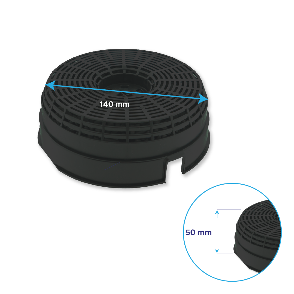 Filtre à charbon (2pcs) compatible avec Ikea NYTTIG FIL 220 / 002.446.73