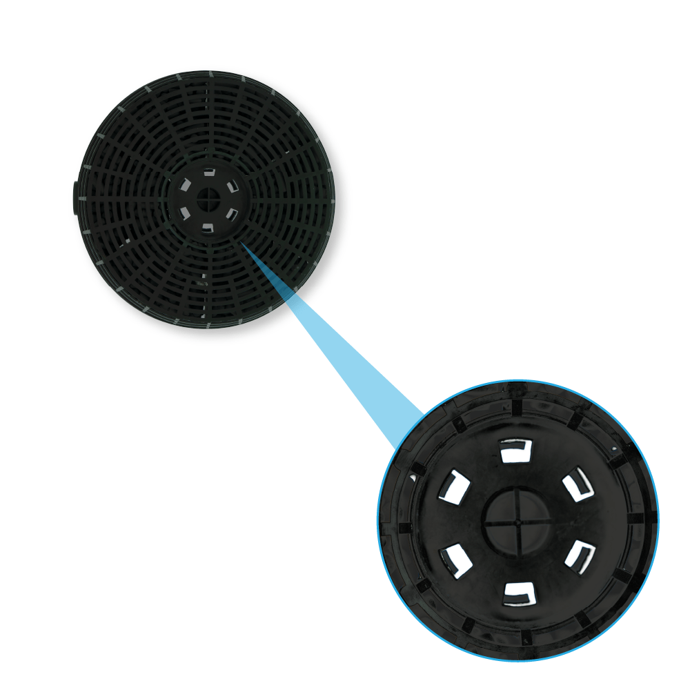 Filtre à charbon (2pcs) compatible avec Ikea NYTTIG FIL 220 / 002.446.73