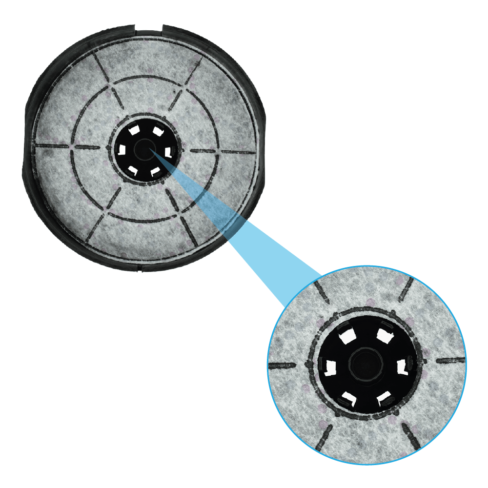 Filtre à charbon (2pcs) d'origine Privileg pour DGAH55AMX