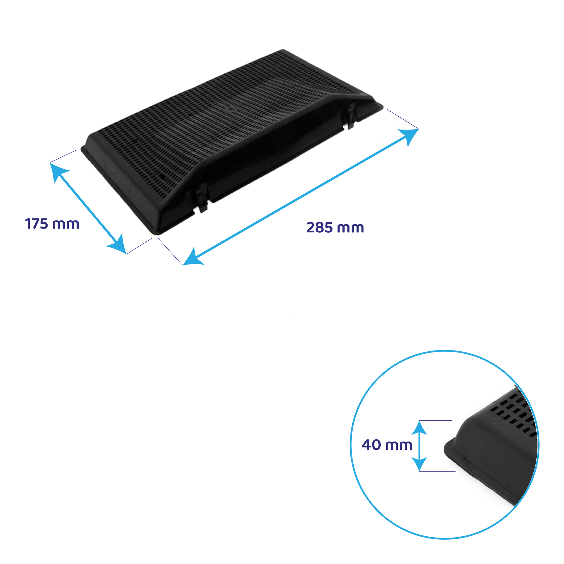Filtre à charbon (2pcs) d'origine Quelle 484000008786 / 481249038017