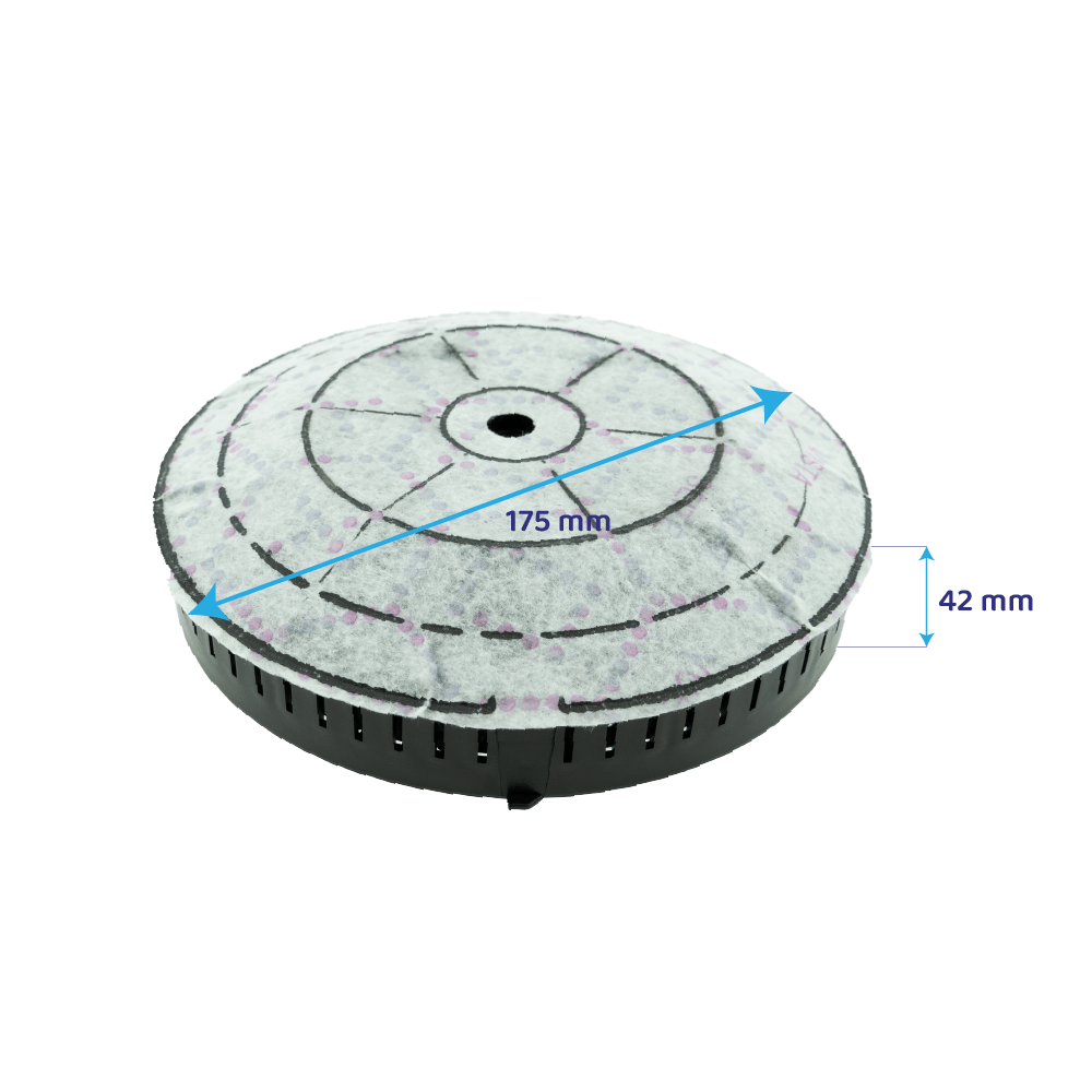 Filtre à charbon (2pcs) d'origine Scholtes pour HSG891BK / AMC072