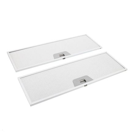 Filtre à graisse en métal (2pcs) 137x410mm d'origine SMEG 693410765