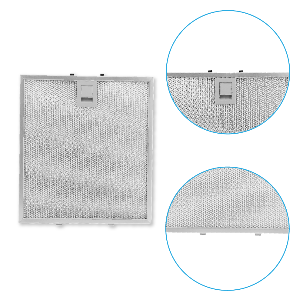 Filtre à graisse en métal 255x230mm d'origine Novy 508-900791