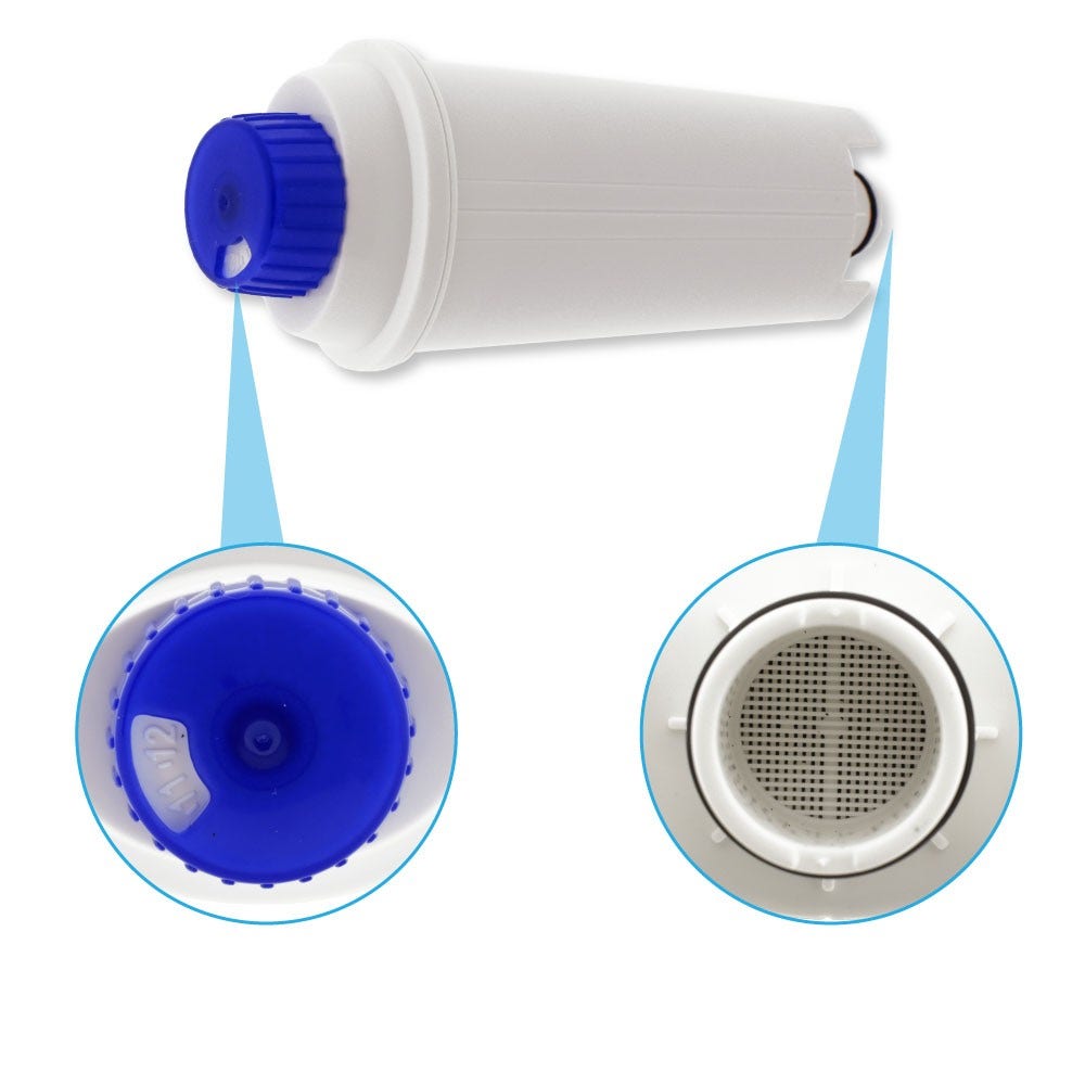 Kit d'entretien pour machine à café Filtre à eau (10 pièces) + Détartrant (500 ml) adapté pour Delonghi