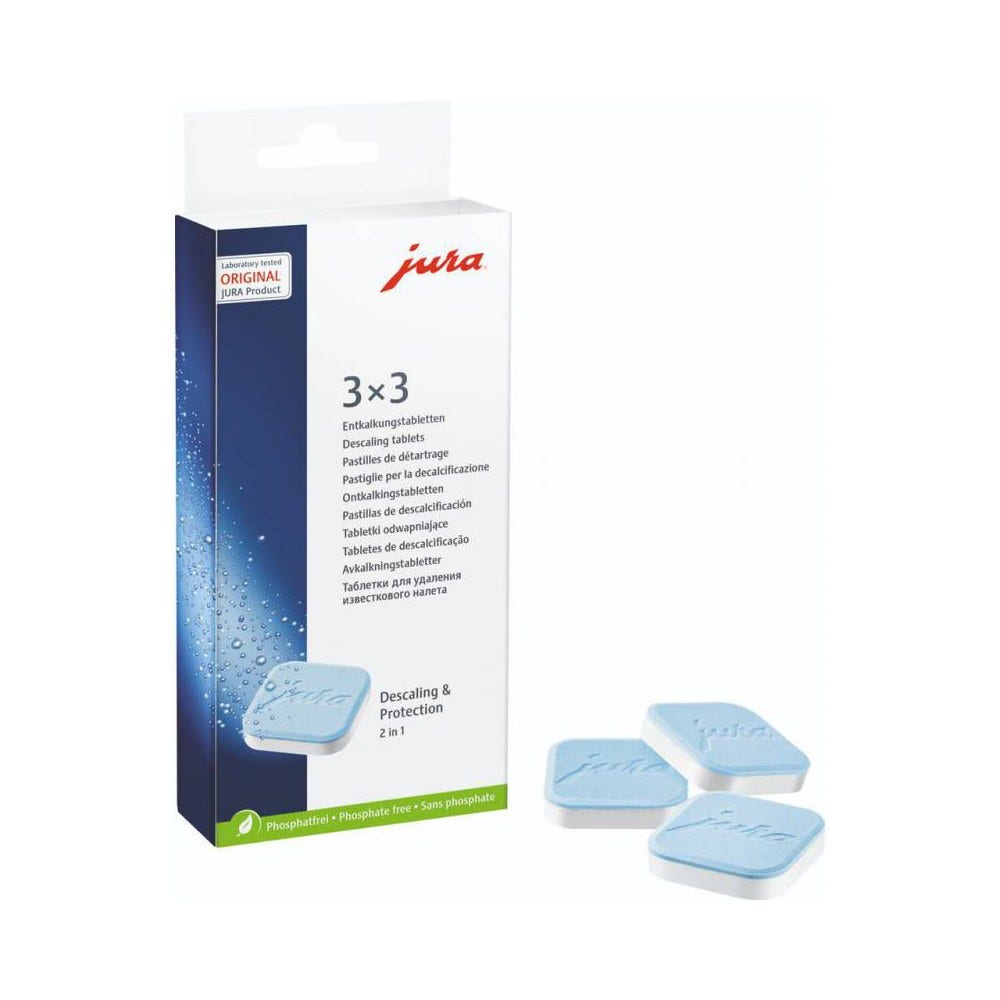 Pastilles détartrantes 2 phases (3x3pcs) d'origine Jura pour machine à café