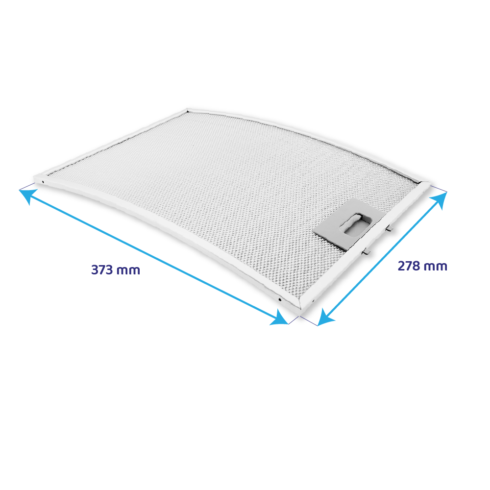 Filtre à graisse en métal 373x278mm d'origine Teka 61865020
